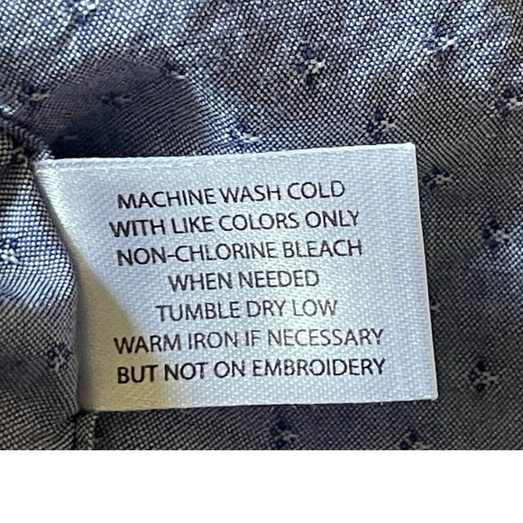 U.S. Polo Assn. Men's Dress Shirt XXL Blue Short Sleeve Button Down Collar - Picture 8 of 8